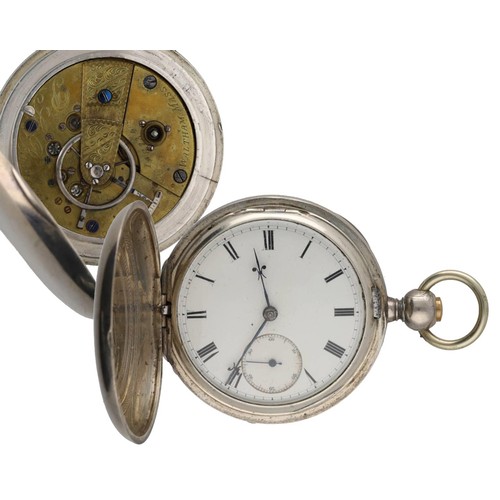 926 - Early American Waltham 'P.S. Bartlett' lever hunter pocket watch, circa 1864, serial no. 148734, sig... 