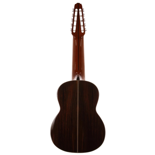 3248 - Bartolex SRS10 ten string classical harp guitar; Back and sides: rosewood, a few minor marks; Top: n... 