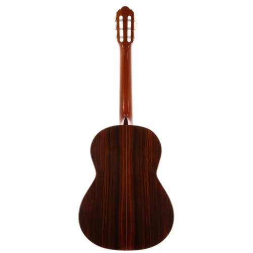 3260 - F. Manzanero classical guitar, rosewood back and sides, spruce top, impact blemish to lower edge, fu... 