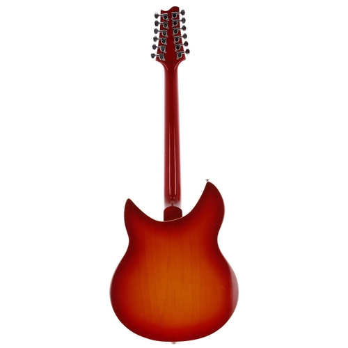 706 - Indie IRK-500 twelve string semi-hollow body electric guitar, made in Korea; Body: cherry sunburst f... 