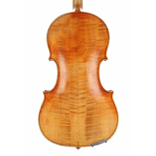 2464 - 19th century violin labelled Andreas Amati..., 14 1/16