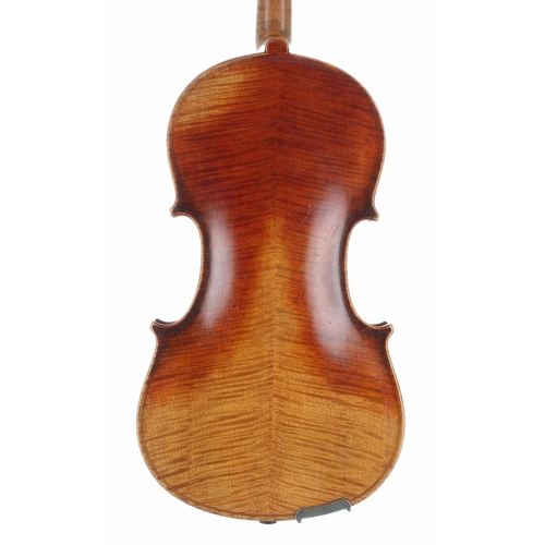 2469 - Early 20th century Stradivari copy violin, 14 1/16