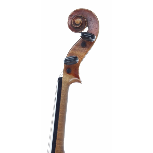 2469 - Early 20th century Stradivari copy violin, 14 1/16