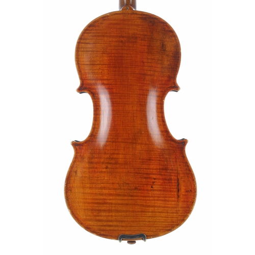 2455 - Interesting and rare Scottish violin with inked purfling by and inscribed Alex Duncan, ..., Maker, M... 