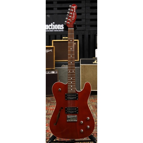 763 - 2004 Squier by Fender Standard Series Thinline Telecaster HH electric guitar, made in China; Body: t... 