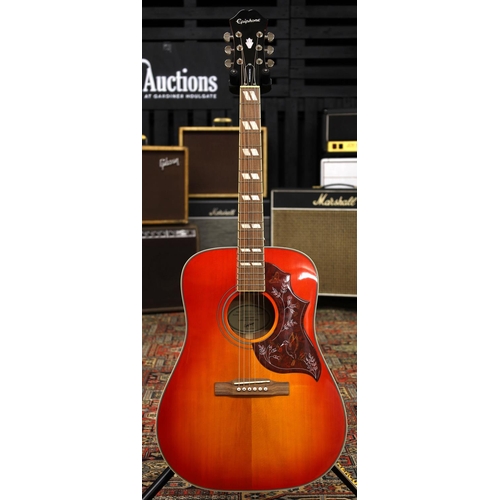 768 - 2022 Epiphone Hummingbird Studio electro-acoustic guitar, made in Indonesia; Back and sides: mahogan... 