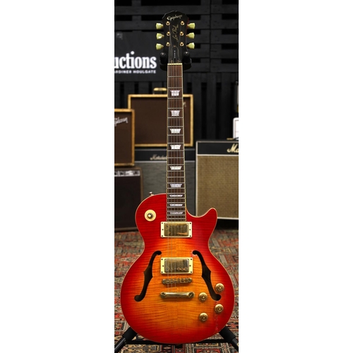 770 - 2000 Epiphone Limited Edition Les Paul ES Pro hollow body electric guitar; Body: cherry sunburst fin... 