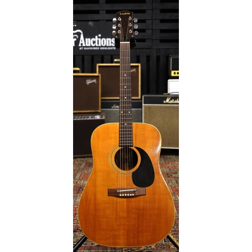 775 - Landola E-221 acoustic guitar, made in Finland; Back and sides: rosewood, heavy scratches and lacque... 