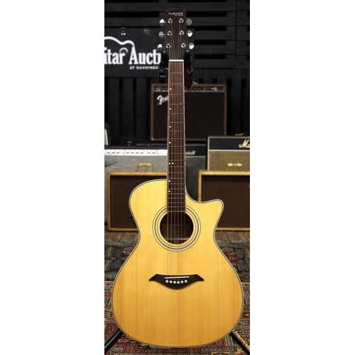 778 - 2012 Turner Guitars 42CE electro-acoustic guitar, natural zebra wood back and sides and spruce top (... 