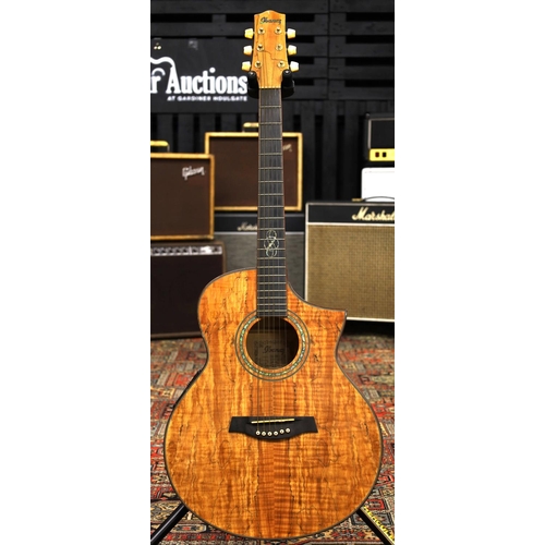 795 - 2009 Ibanez EW50SME-NT electro-acoustic guitar, made in China; Body: natural spalted maple; Neck: go... 