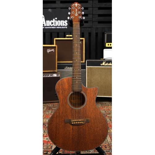 836 - 2014 Crafter Lite-Cast Ace MH/BR electro-acoustic guitar, with original gig bag