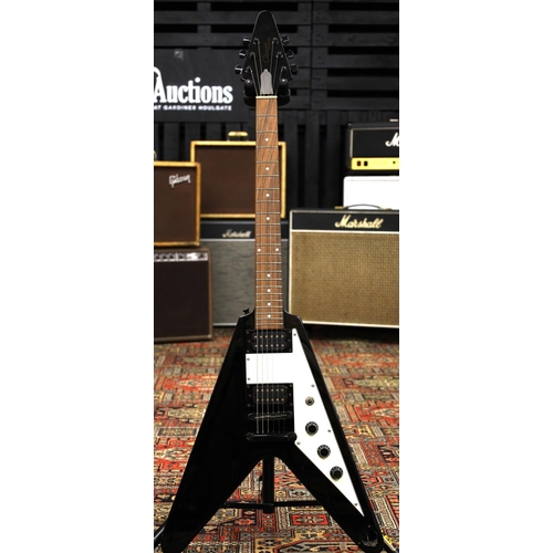 860 - Legacy Classic Collection Flying V electric guitar in need of attention, fitted with EMG-HZ pickups ... 