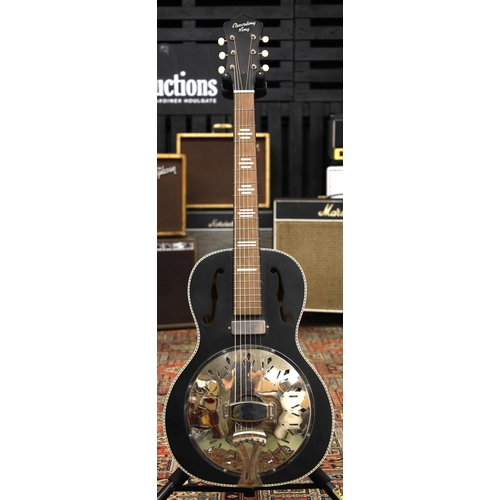 867 - 2021 Recording King Dirty 1930s RPH-R2-E-MBK electro-acoustic resonator guitar, made in China... 