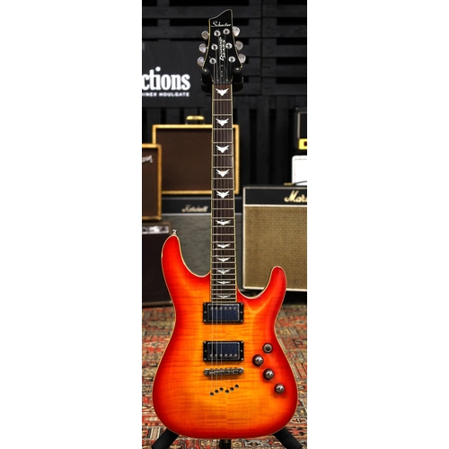 869 - Schecter Diamond Series C-1+ electric guitar, made in Korea; Body: cherry sunburst figured veneer to... 