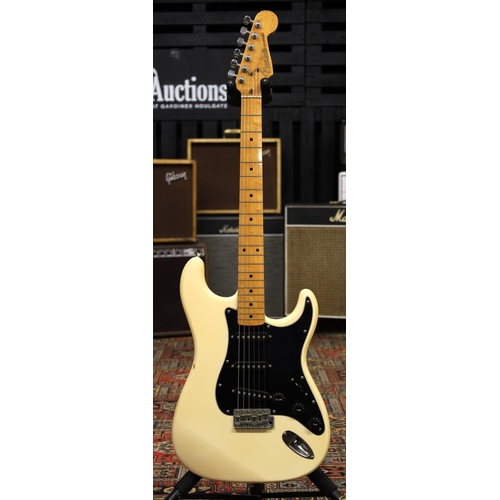 884 - S-Type electric guitar branded 'Nadine Standard', comprising discoloured Olympic white finish body (... 