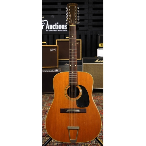 893 - Landola E-231 twelve string acoustic guitar, made in Finland; Back and sides: rosewood, heavy checki... 