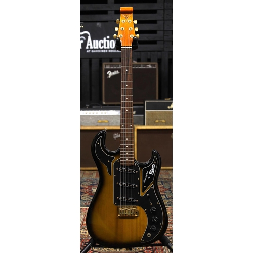 915 - Burns Club Series Marquee electric guitar; Body: two-tone burst finish, light dings and marks but ge... 