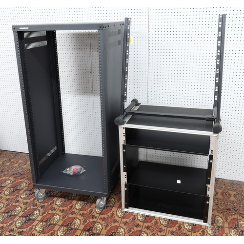 3057 - Samson rack unit (US fittings); together with a further flight case surround rack unit and one other... 