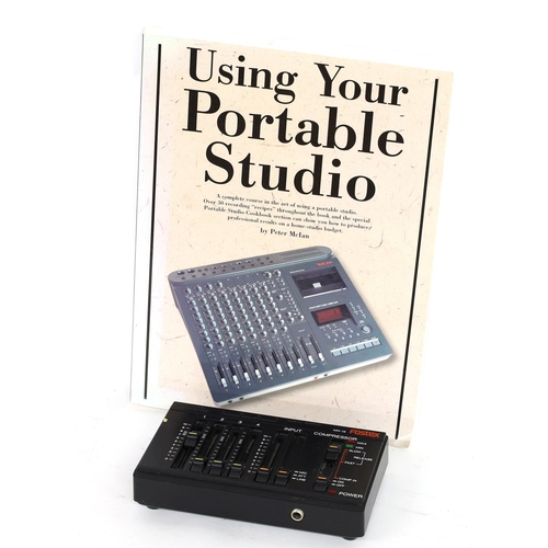 3085 - Fostex MN-15 four channel mixer; together with the (out of print) 'Using Your Portable Studio' paper... 