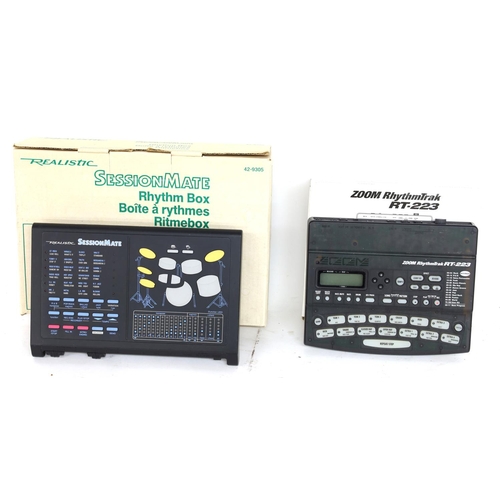 3086 - Realistic Session Mate rhythm box, boxed; together with a Zoom RT-223 RhythmTrak, boxed (2)*Please n... 