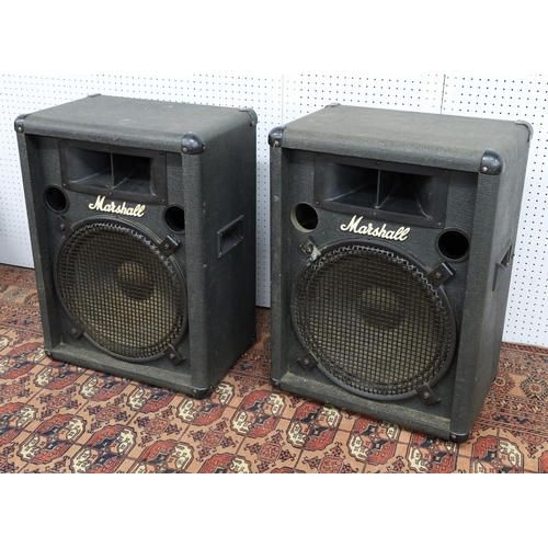 3099 - Pair of Marshall 6151H 1 x 15 PA speakers