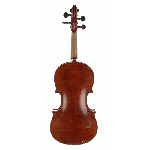 2089 - Early 20th century German violin labelled Vuillaume..., 14 3/16