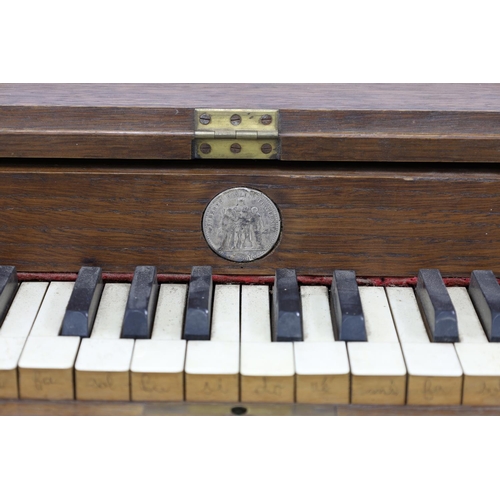 1544 - Curious and rare keyboard instrument 'PETIT CLAVIPHONE DUMONT', the action of the keys generates air... 