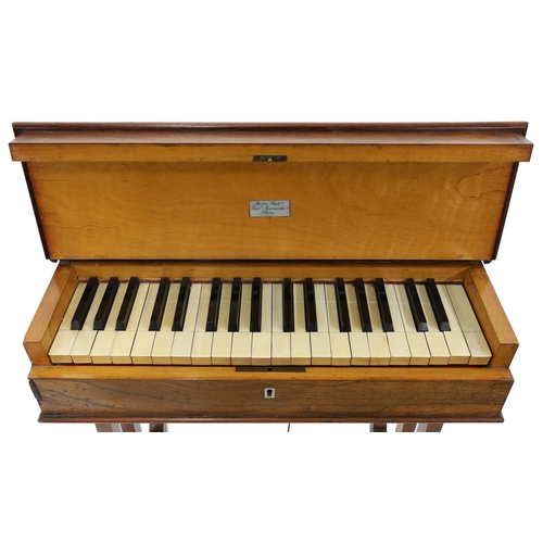 1557 - French rosewood harmonium, signed 'Marix Factr, Faubg Montmartre 4, Paris', 58.5cm wide, made circa ... 