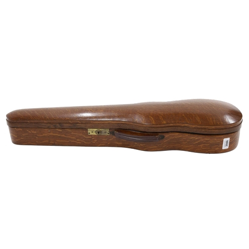 2086 - Good W.E. Hill & Sons oak violin case