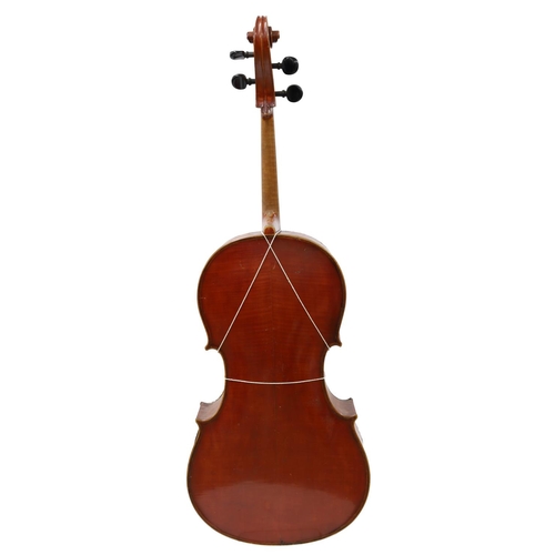 2507 - Early 20th century violoncello in need of restoration, labelled Enrico Marchetti..., 30 3/8