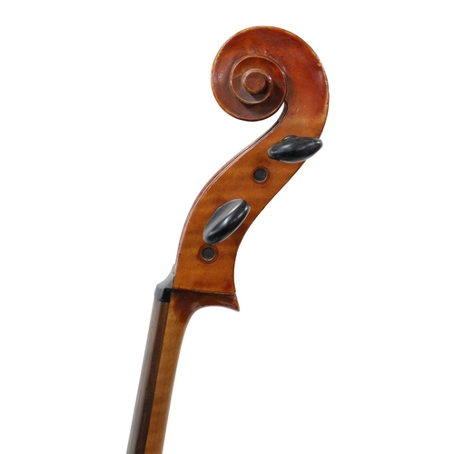 2507 - Early 20th century violoncello in need of restoration, labelled Enrico Marchetti..., 30 3/8