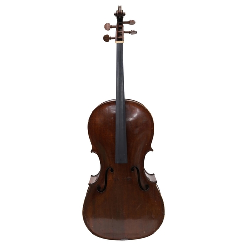 2513 - French violoncello labelled Modele d'Apres, Victor De Moyer, Luthier d'Art á Gand. Anno 1916; also s... 