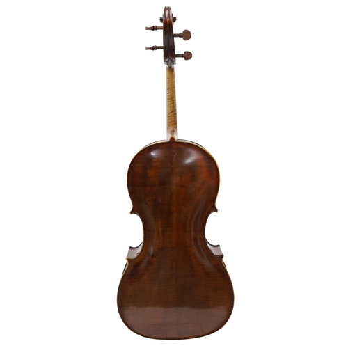 2513 - French violoncello labelled Modele d'Apres, Victor De Moyer, Luthier d'Art á Gand. Anno 1916; also s... 