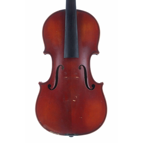 2484 - French violin by and labelled H. Emile Blondelet, Luthier á Paris..., no. B.200. Annee 1923, the two... 