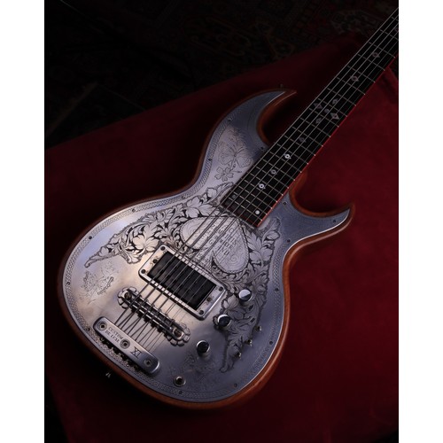 501 - 1984 Anthony Zemaitis Custom Deluxe six string bass guitar, made in England; Body: mahogany with Dan... 