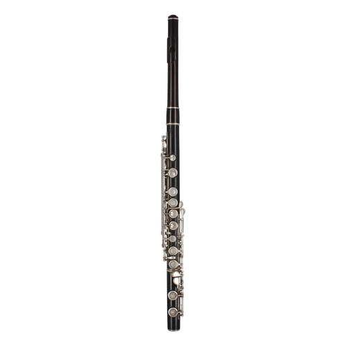 1801 - Cocuswood Radcliff Model flute with thinned headjoint and silver keywork, signed '(crown), RUDALL, C... 