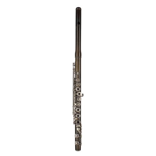 1807 - Ebonite Boehm system flute, Rockstro's Model with silver keywork, signed '(crown), RUDALL, CARTE &am... 