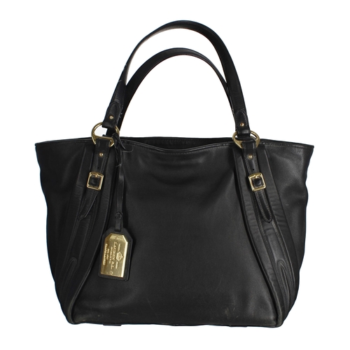 603 - Lauren by Ralph Lauren black leather handbag, 14