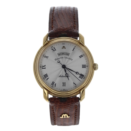 27 - Maurice Lacroix Pontos gold plated and stainless steel gentleman's wristwatch, reference no. 09329, ... 