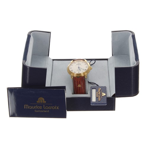 27 - Maurice Lacroix Pontos gold plated and stainless steel gentleman's wristwatch, reference no. 09329, ... 