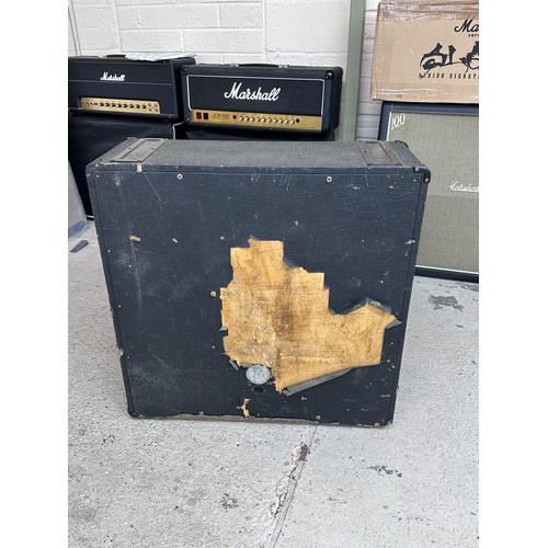 962 - 1980 Marshall 1960 Lead 4 x 12 guitar amplifier speaker cabinet, made in England, with 3 x Celestion... 