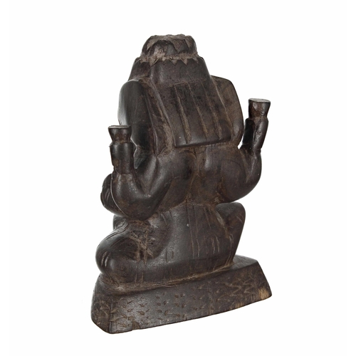 770 - Indian carved hardwood Ganesha figure, 4