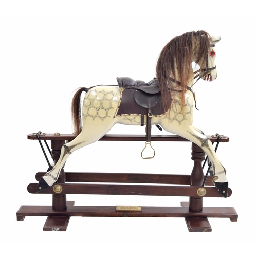 660 - Special Millennium Limited Edition wooden rocking horse supplied by the Rocking Horse Stable, West M... 