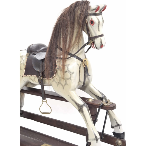 660 - Special Millennium Limited Edition wooden rocking horse supplied by the Rocking Horse Stable, West M... 