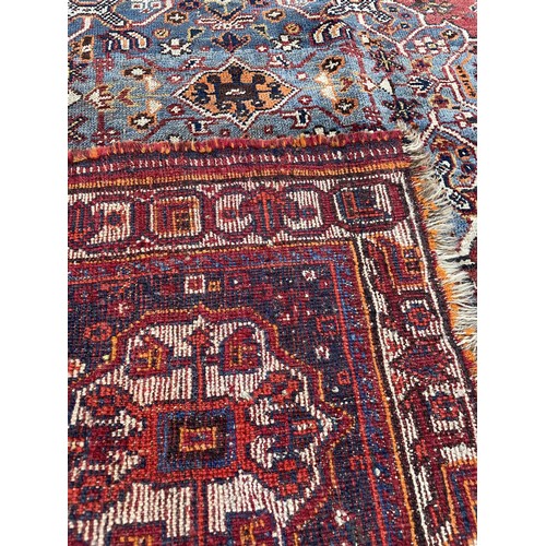 913 - Antique Persian hand-made Qashqai rug, 46