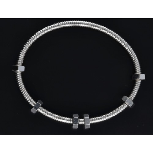 119 - Cartier 'Ecrou de Cartier' 18ct white gold bangle, signed 29.6gm, size 17, signed, no. FUF532, width... 