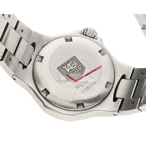 37 - Tag Heuer Kirium Professional stainless steel lady's wristwatch, reference no. WL1310, white dial, r... 