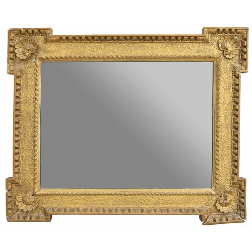 1003 - 19th century gilt wood 'Kit-Kat' framed wall mirror, 33