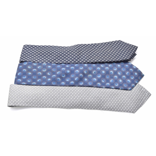 614 - Hermes - three gentleman's silk ties