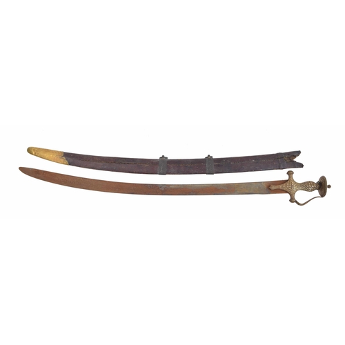 681 - Mughal Indian Tulwar type broad sword, with a 32